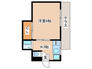 飯塚荘（西棟）の物件間取画像